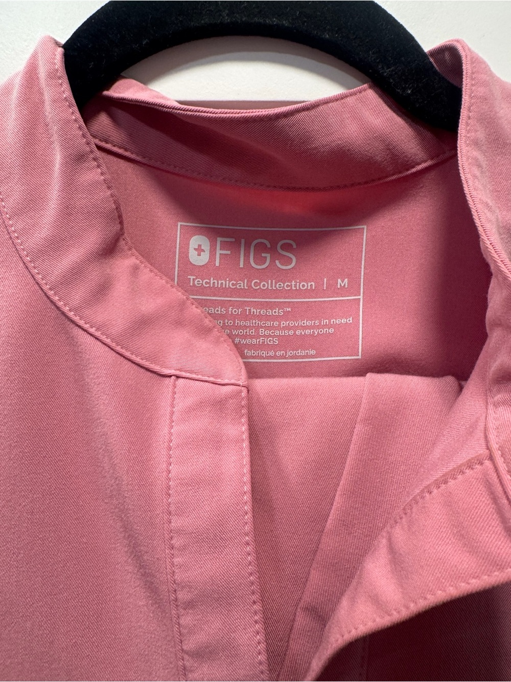 Figs Pink Scrub Top and Pants - MEDIUM SET